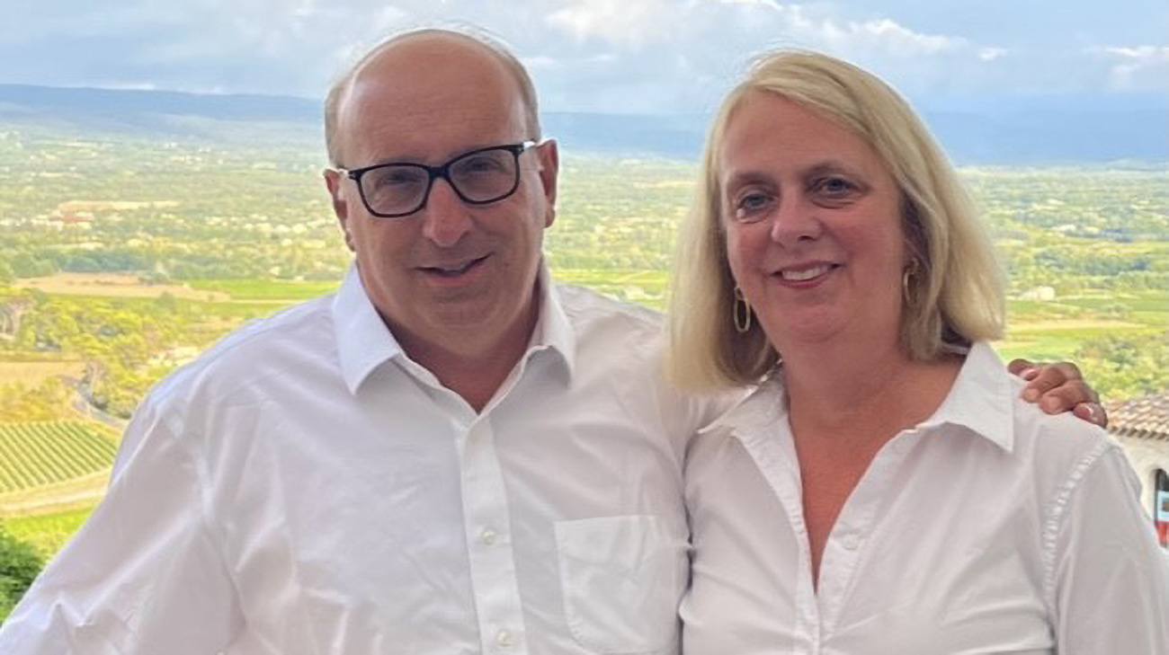 Dr. Scott Lane with his wife, Agnes, while visiting France.