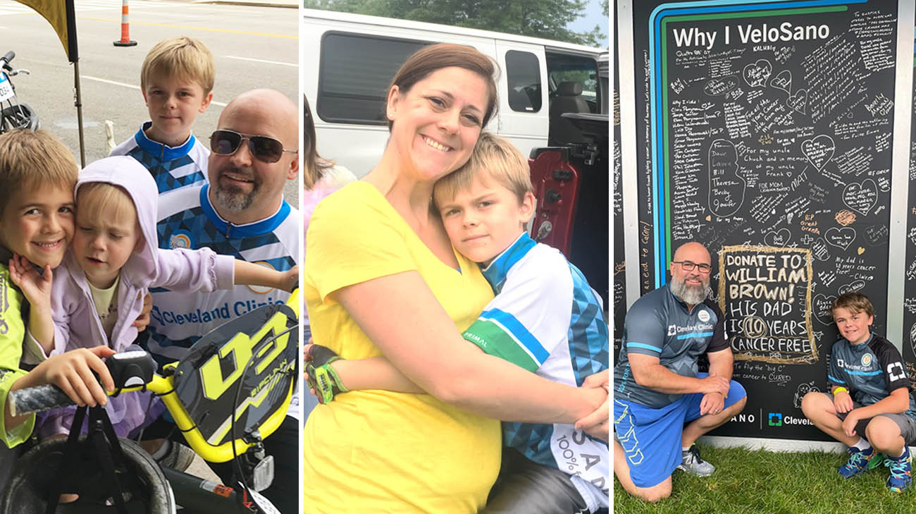 Mark and his family throughout the years at VeloSano. 