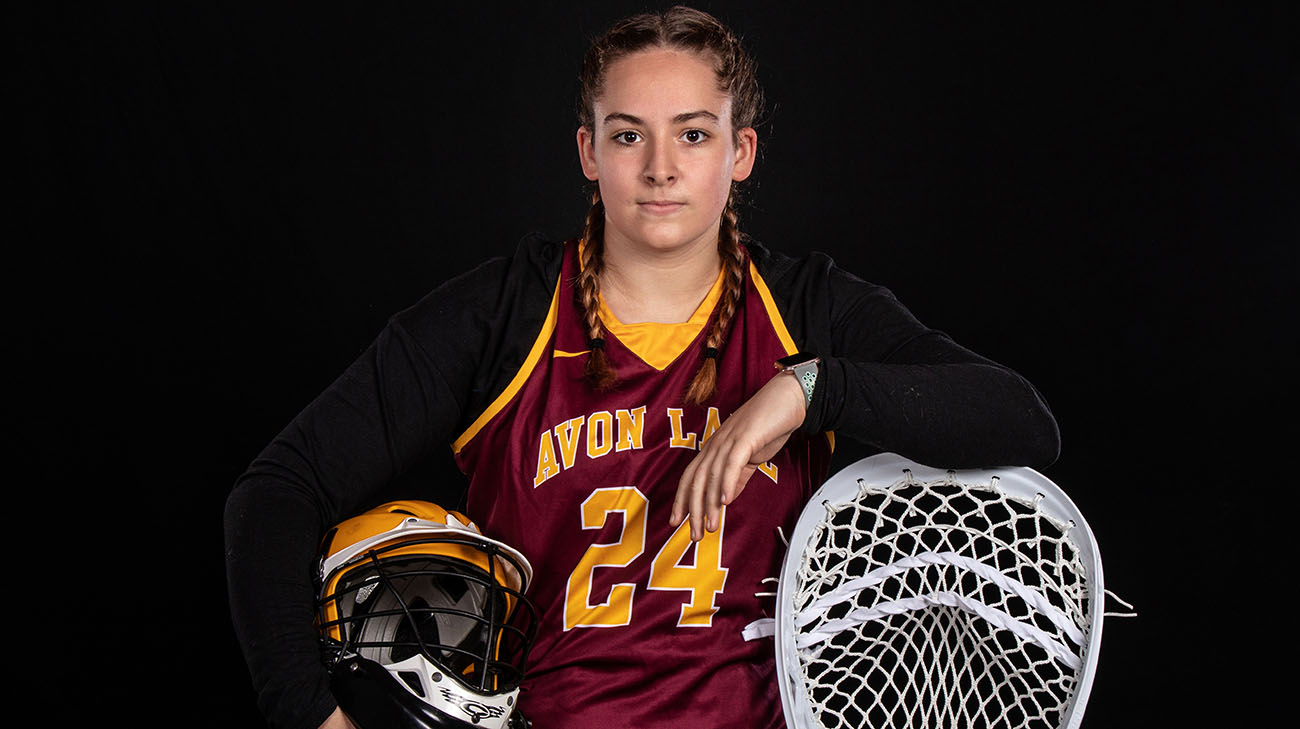 Liv plays lacrosse at Avon Lake High School in Avon Lake, Ohio. 
