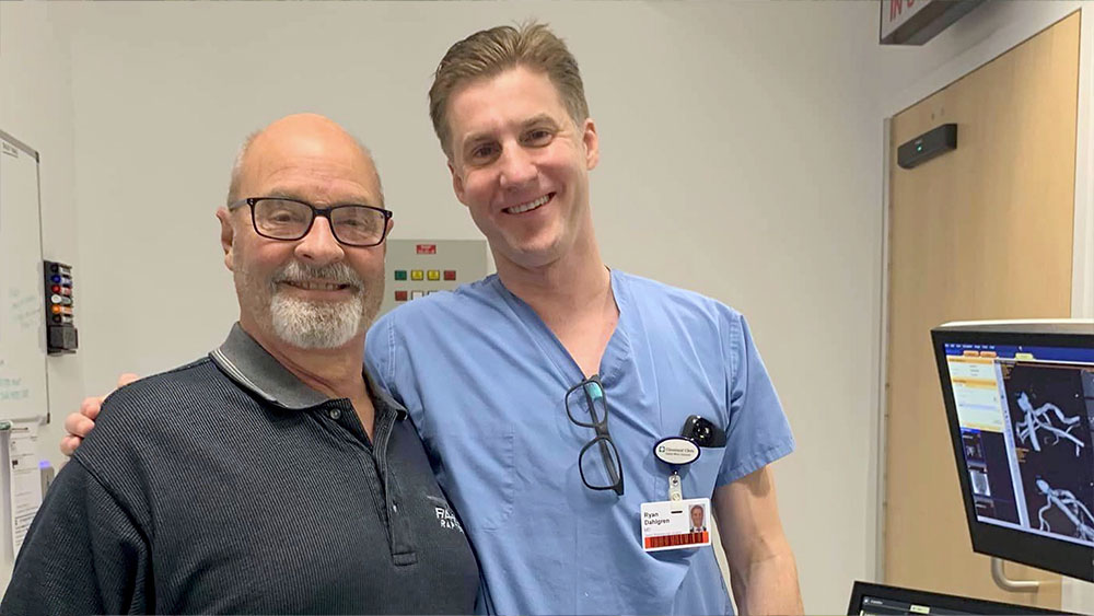 Kurt with Cleveland Clinic caregiver
