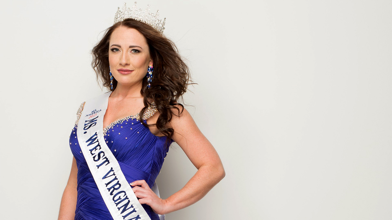 Jennifer as Ms. West Virginia America.