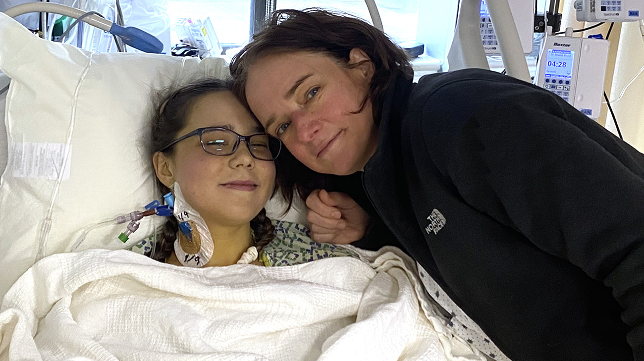 Zsofi's mother was by her side every step of the way during her living donor liver transplant. 