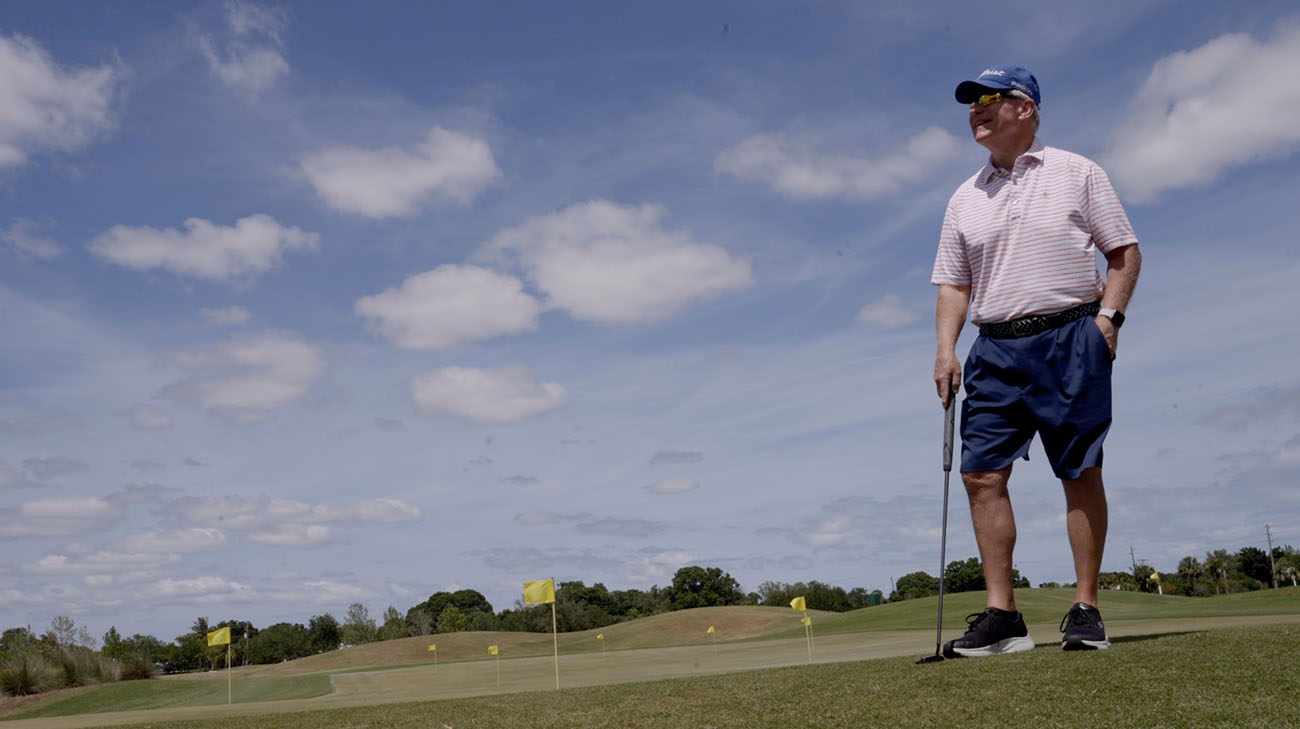 David McCormick on the golf course.