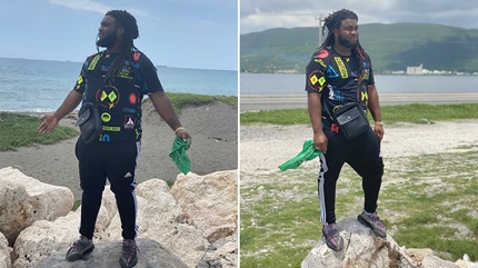 Ikeba Diah at the beach before his lifesaving liver transplant.