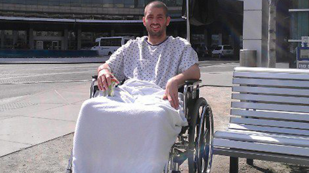 Andras outside Cleveland Clinic.