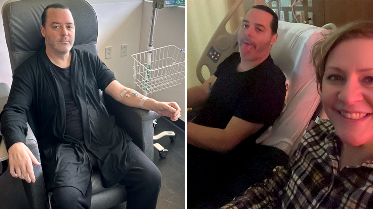 Todd undergoing treatment, and Todd in hospital