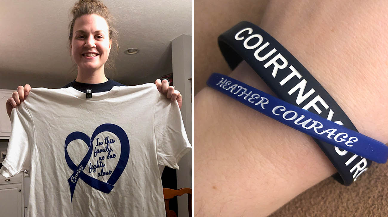 Courtney and Heather thank their family and friends for their continued support after they each were diagnosed with stage 3 colorectal cancer.