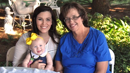 Jennifer is grateful for time she has to spend with family. 