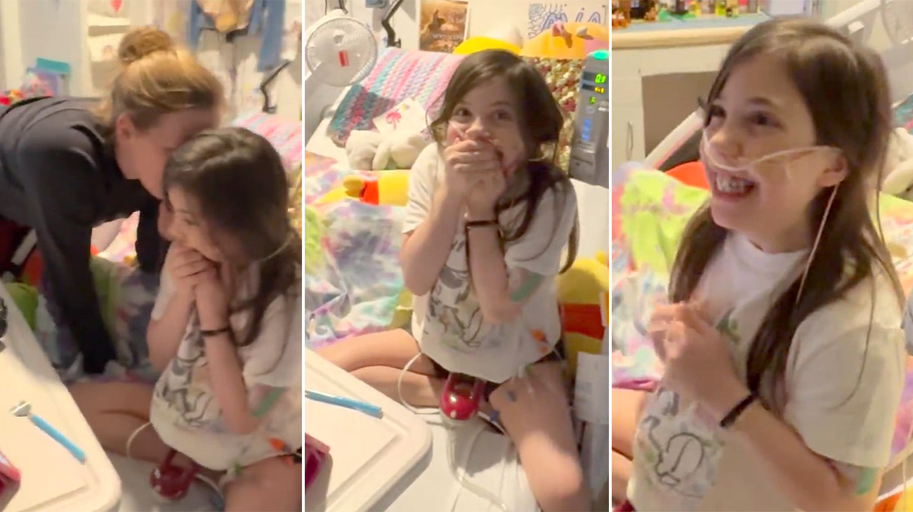 Ava when she found out she was getting a heart