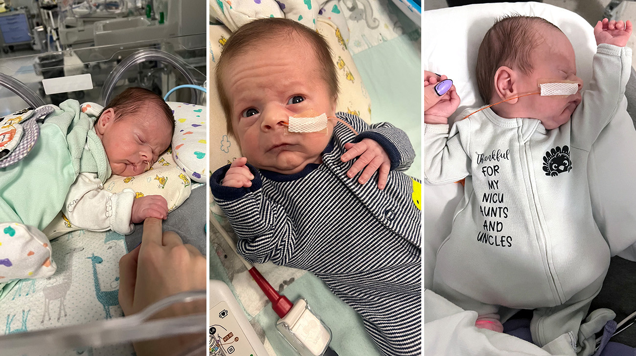 Sixx spent two months in the NICU at Cleveland Clinic Akron General. 
