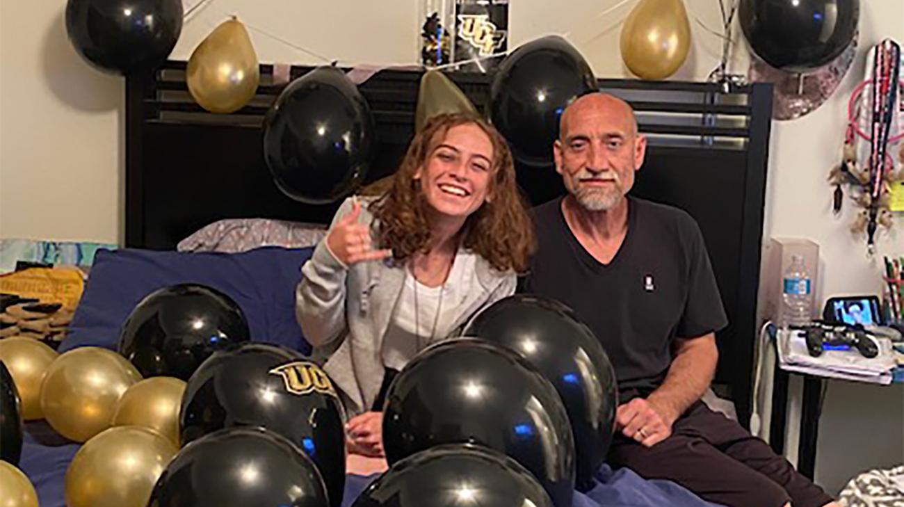 John with his daughter, Harley