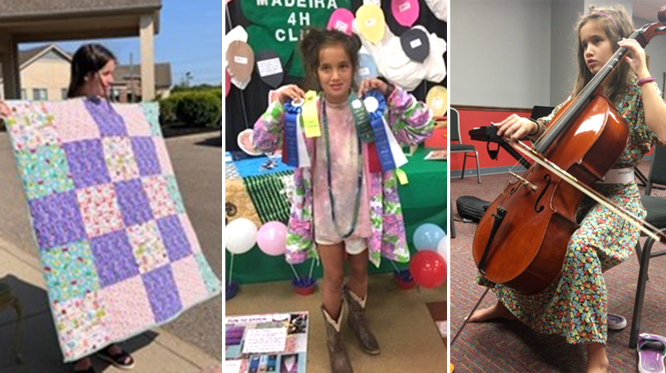 Despite her health challenges, Lucia was always artistic and creative. 