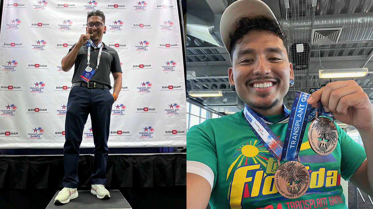 Displaying a number of awards won after his races, Rey's medals stand for resilience, recovery, and gratitude. 