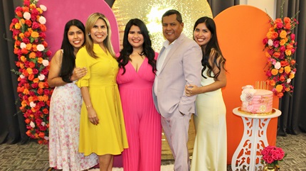 Yoselin Barboza and her family