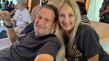 Dirk with his wife Lorrie,