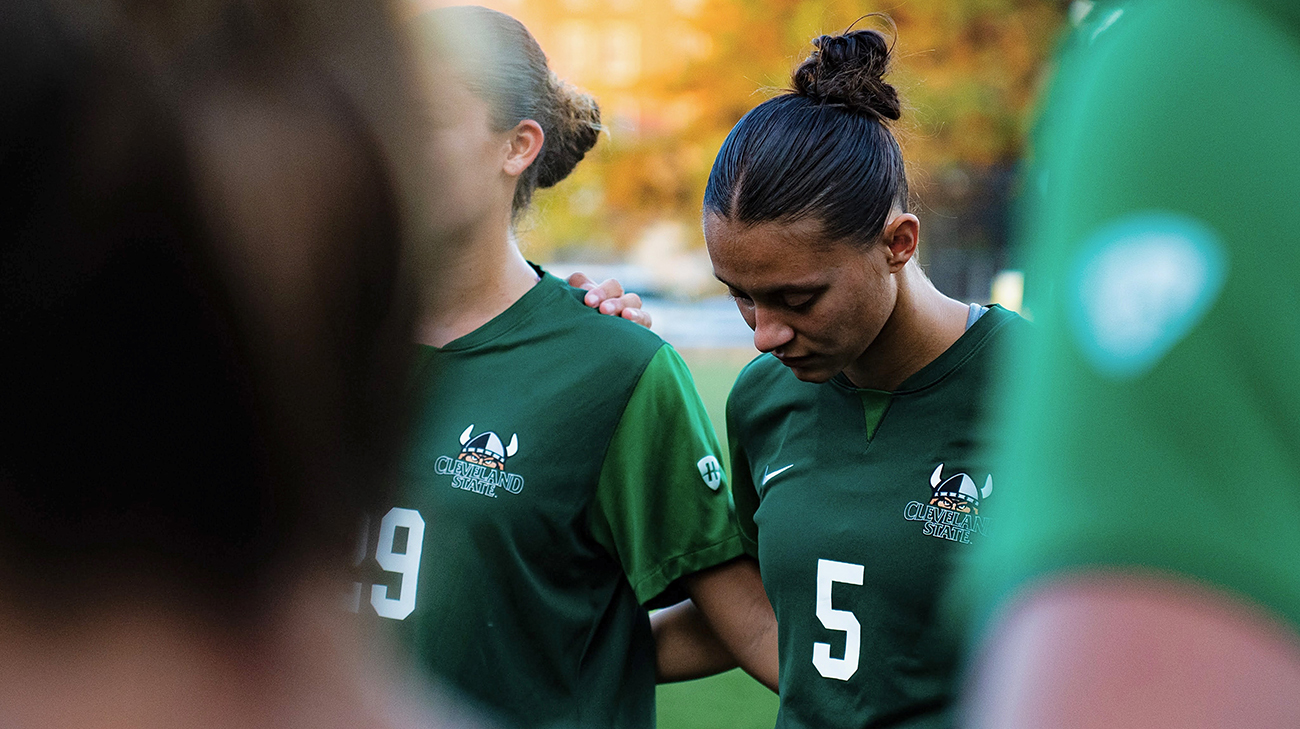 Sophie, who will graduate from Cleveland State University in December 2026 with a degree in exercise science, has returned to the soccer field for the Vikings' fall season.