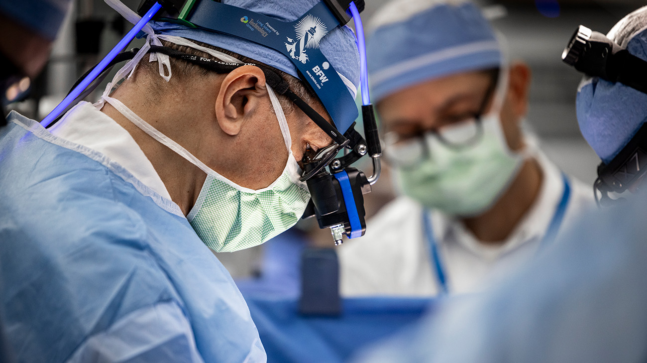 Dr. Hani Najm during Wyatt's surgery