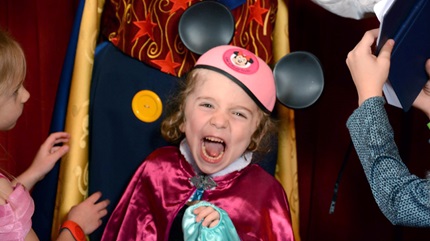Jacoby Arnold enjoying Disney World for the first time.