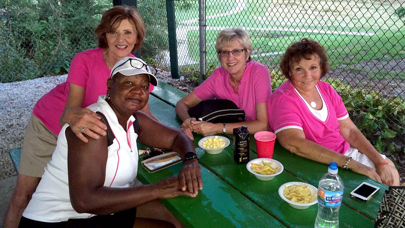 Joyce has returned to playing her favorite sport, golf.