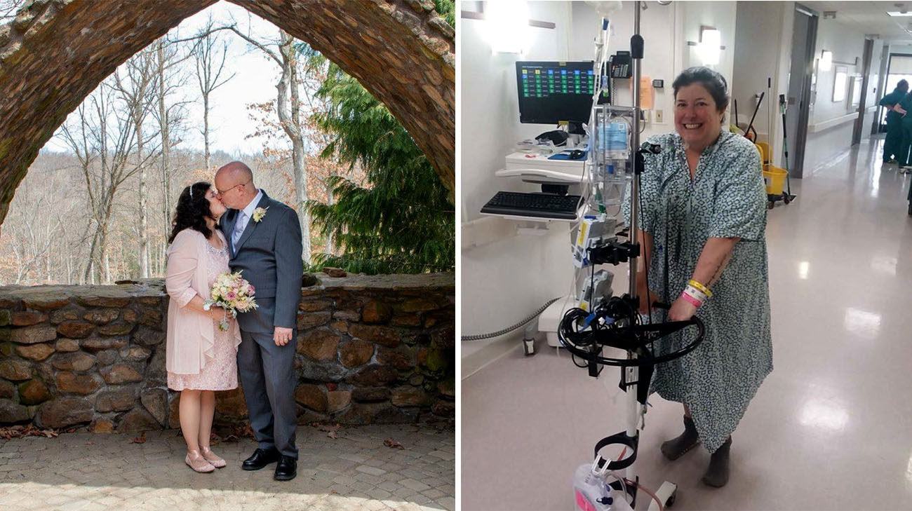 Nine days before their surgeries, Nancy Botbyl and Gregg Botbyl tied the knot. (Courtesy: Tabitha Renee Photography)