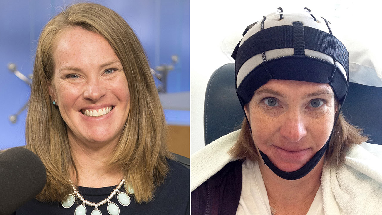 Jennifer Buckland wore a cooling cap during her chemo treatments | Cleveland Clinic