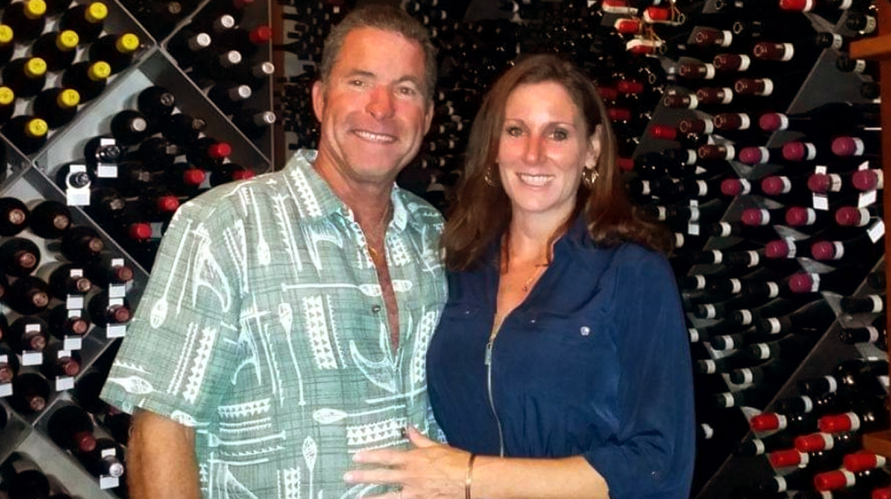 Jerry and his wife Teresa visit the wine cellar at Antica Bottega El Vino in Verona, Italy, in 2014. (Courtesy: Jerry Thomas)
