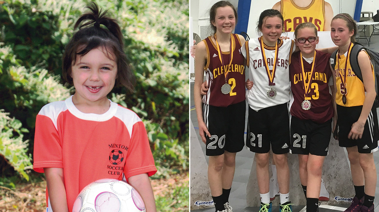 Sophia has been playing sports ever since she was 4-years-old