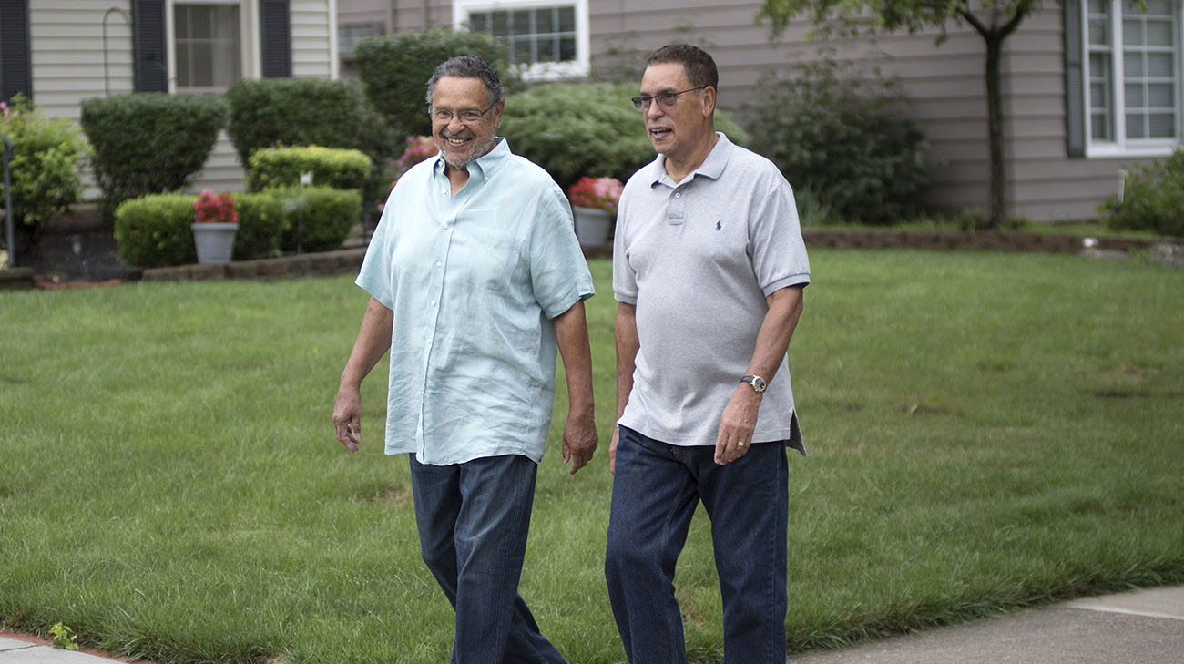 Rick and Frank Perez both saw the same Cleveland Clinic urologist, Dr. Mark Stovsky, while going through prostate cancer treatment. (Courtesy: Cleveland Clinic)