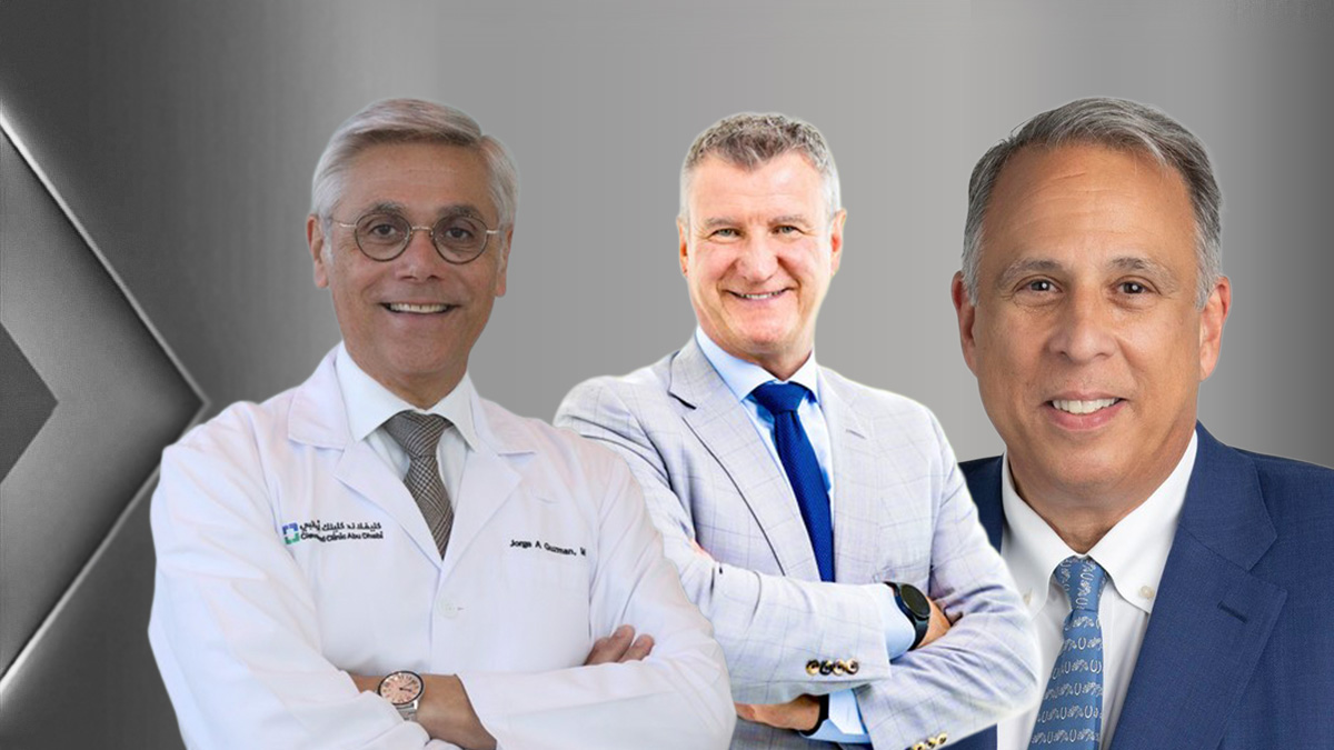 (L to R) Jorge Guzman, MD, Geoffrey Vince, PhD, Jospeh Iannotti, MD