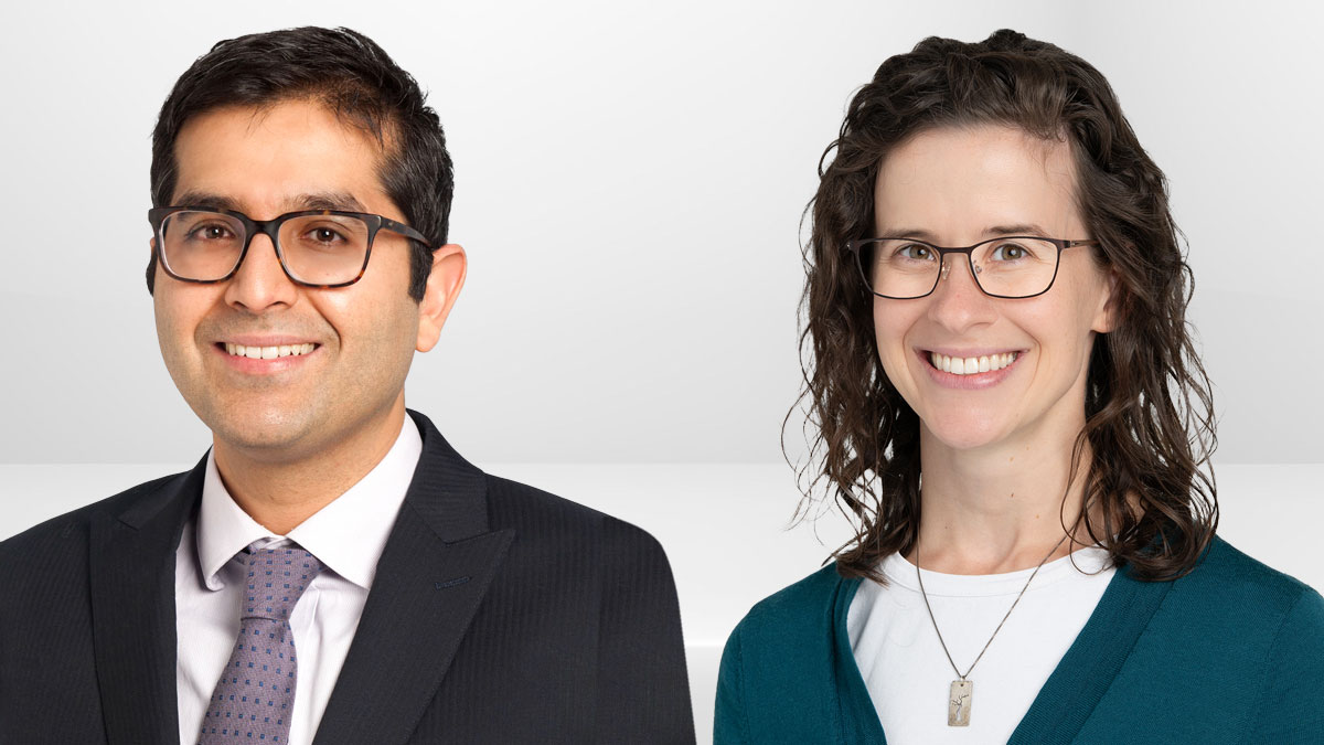 Dr. Akhil Anand and Dr. Hannah Snyder