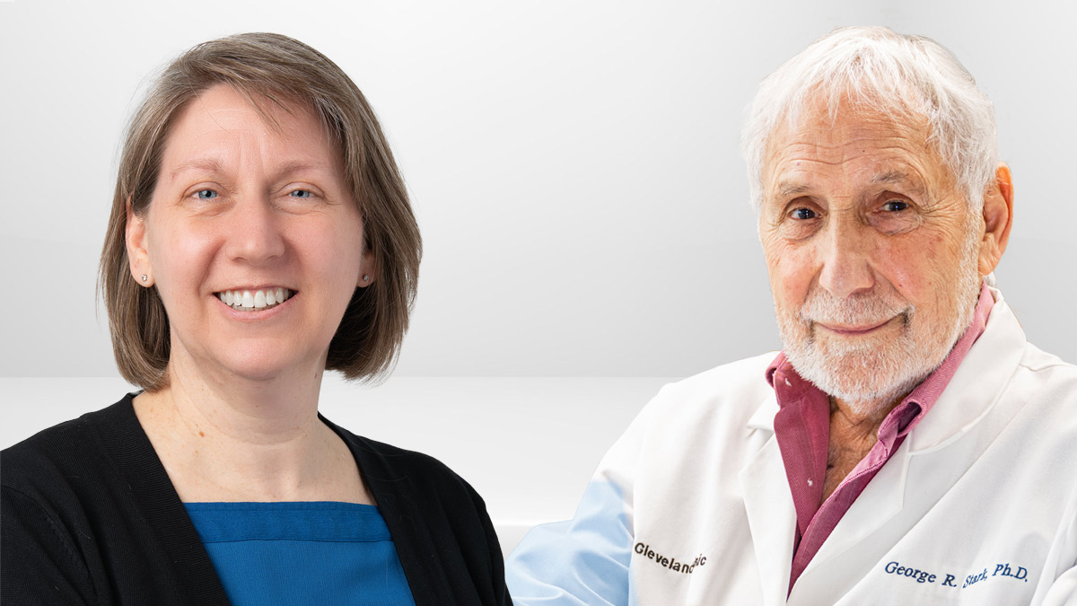 Christine McDonald, PhD (left) George Stark, PhD (right)