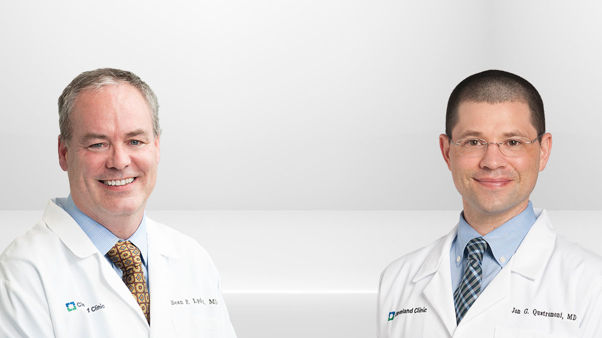 Sean Lyden, MD, and Jon Quatromoni, MD