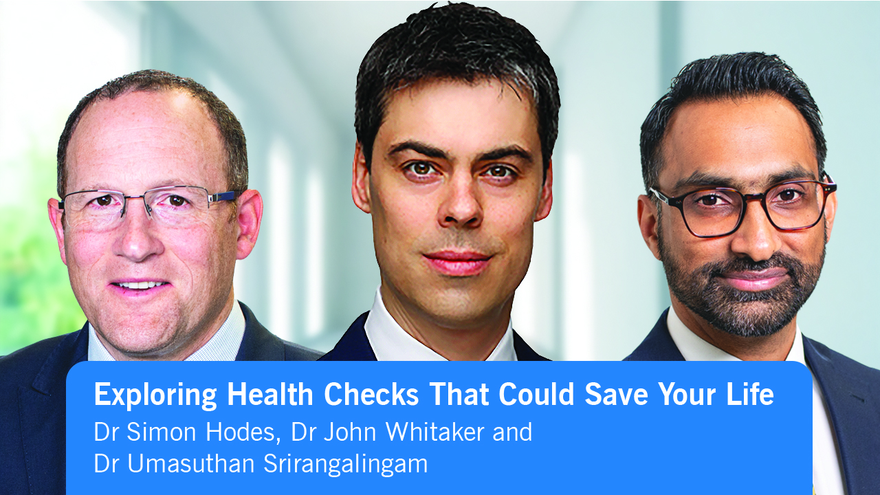Dr Simon Hodes, Dr John Whitaker and Dr Umasuthan Srirangalingam