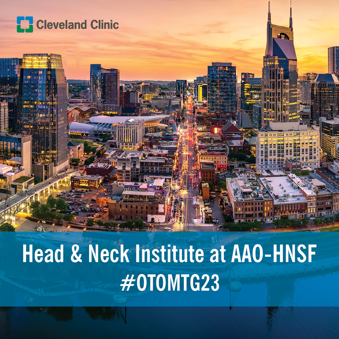 Join Us at the AAOHNSF 2023 Annual Meeting Cleveland Clinic