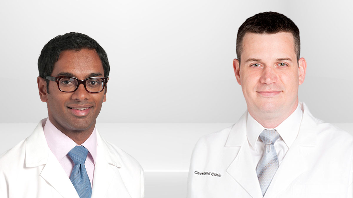 Amar Krishnaswamy, MD, Head of Interventional Cardiology, and Marijan Koprivanac, MD, Cardiac Surgeon at Cleveland Clinic