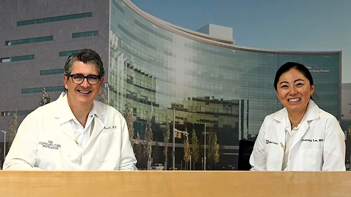 Dr. Eric Roselli, Surgical Director of the Aorta Center, and Dr. Xiaoying Lou talk about how the aortic valve relates to the aorta.