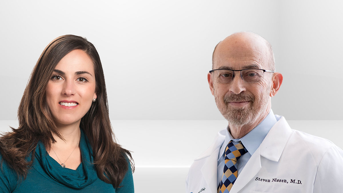 Steve Nissen, MD, and Registered Dietitian Nutritionist Julia Zumpano