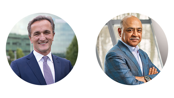 Tom Mihaljevic, MD, CEO and President of Cleveland Clinic and Arvind Krishna, Chairman and Chief Executive Officer of IBM