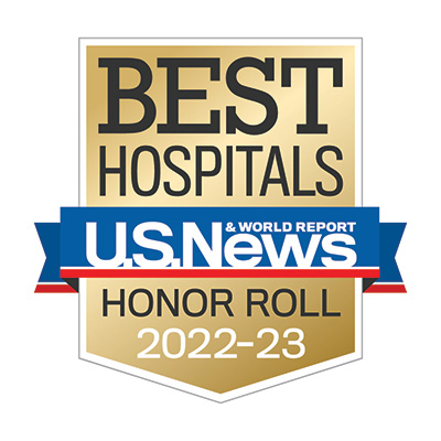 U.S. News Best Hospital Honor Roll badge