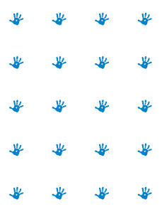 1-Color Blue Aligned Reverse