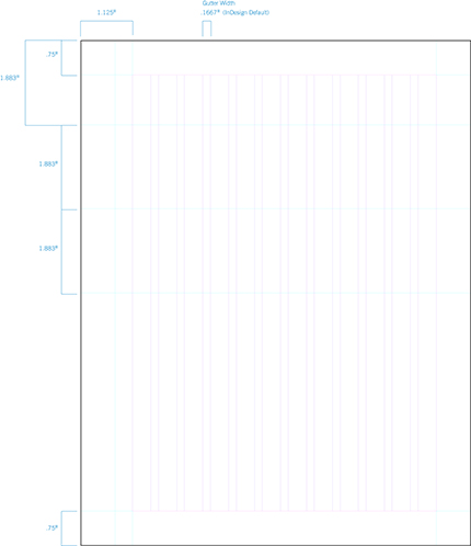 8.5 x 11 grid structure