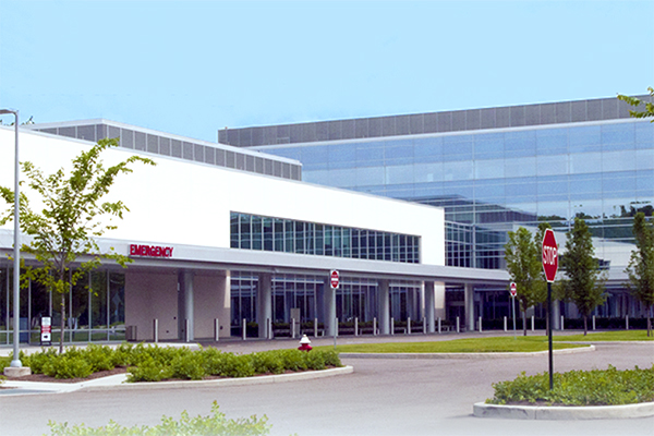 Richard E. Jacobs Campus Emergency Room, located between Avon Hospital and Richard E. Jacobs Health Center in Avon, Ohio