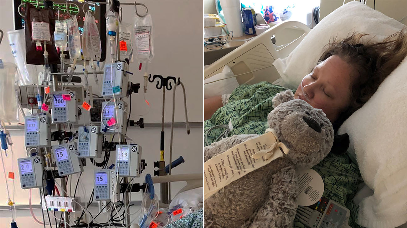 When she arrived at the hospital, Paige's heart was performing at just 20 percent its normal function. (Courtesy: Paige Jerome)