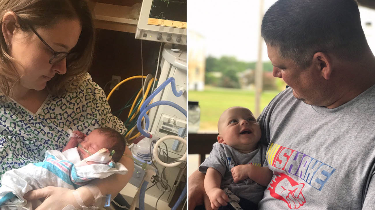 Michelle delivered baby Cole in March 2020, after undergoing a uterus transplant at Cleveland Clinic. 
