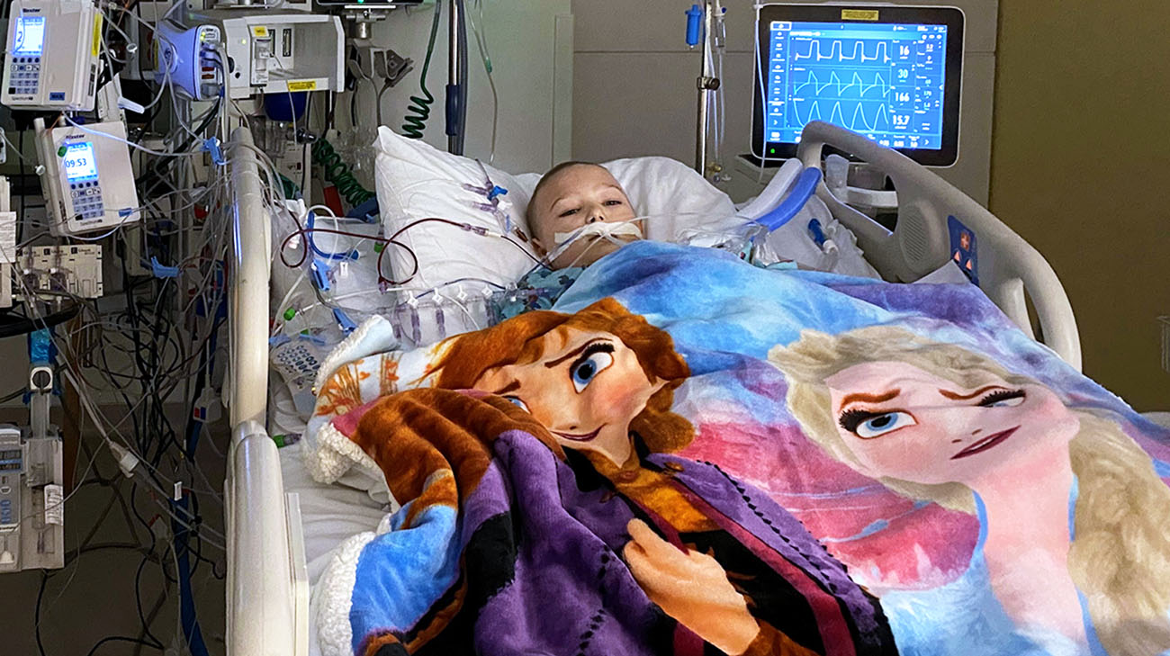 Audrey spent more than one month in the PICU and step down unit at Cleveland Clinic Children's.