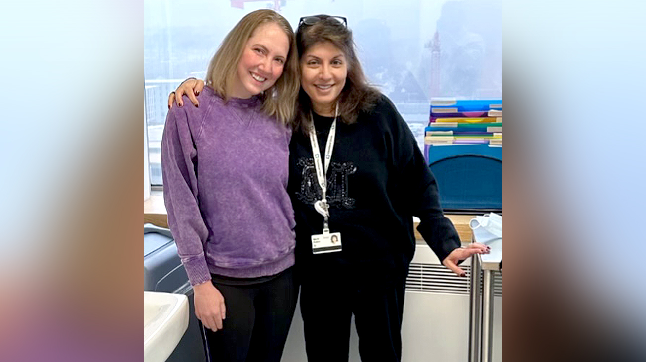 Jennifer with Dr. Marie Budev.