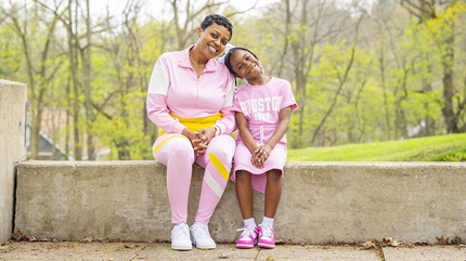 Tanea Putnam since her bariatric surgery, with her granddaughter.