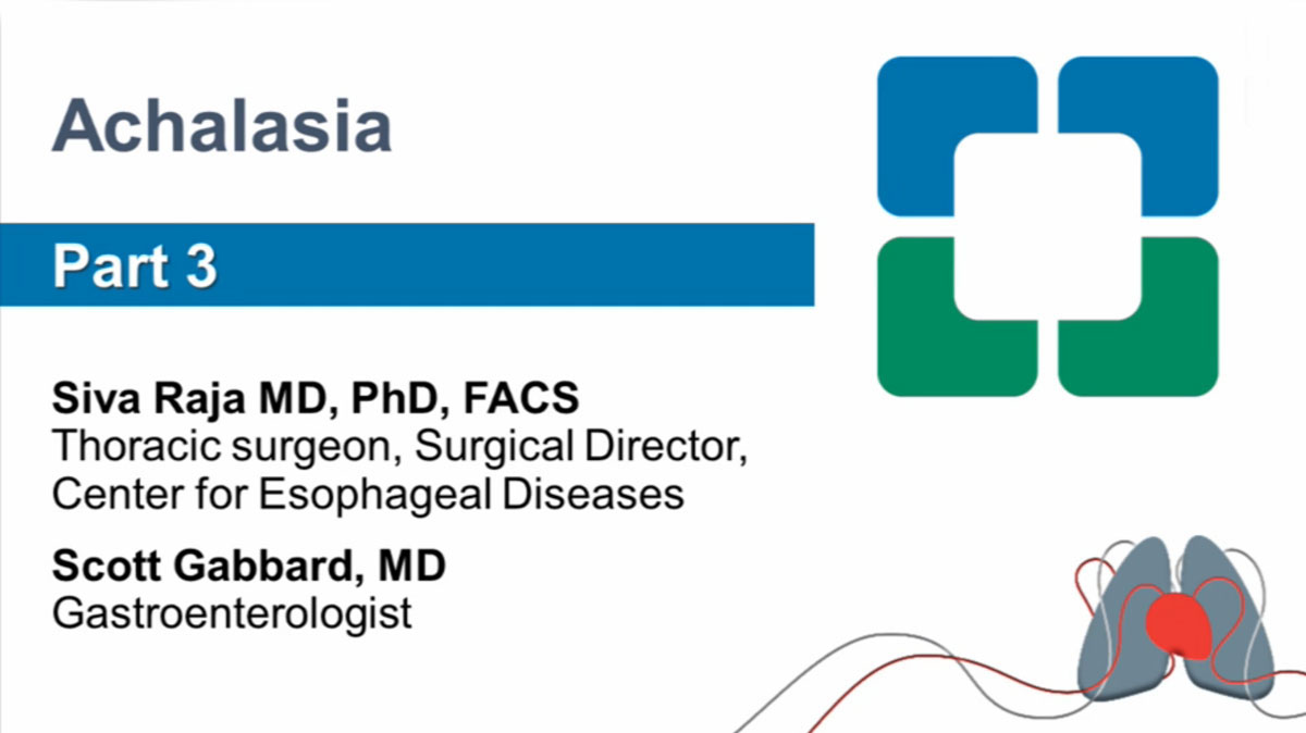 Achalasia Part 3