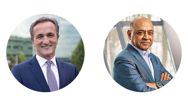 Tom Mihaljevic, MD, CEO and President of Cleveland Clinic and Arvind Krishna, Chairman and Chief Executive Officer of IBM